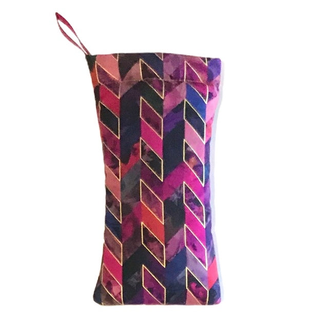 Soft Case by Scot - Chevron Glass Pink Gold Metallic