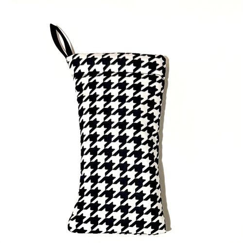 Soft Case by Scot - Monochrome Houndstooth Black White