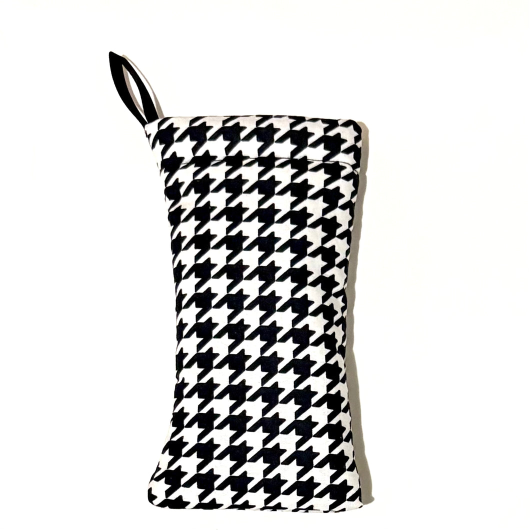 Soft Case by Scot - Monochrome Houndstooth Black White